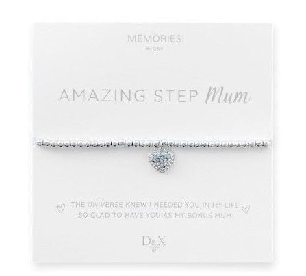 Memories By D&X `Amazing Step Mum` Bracelet