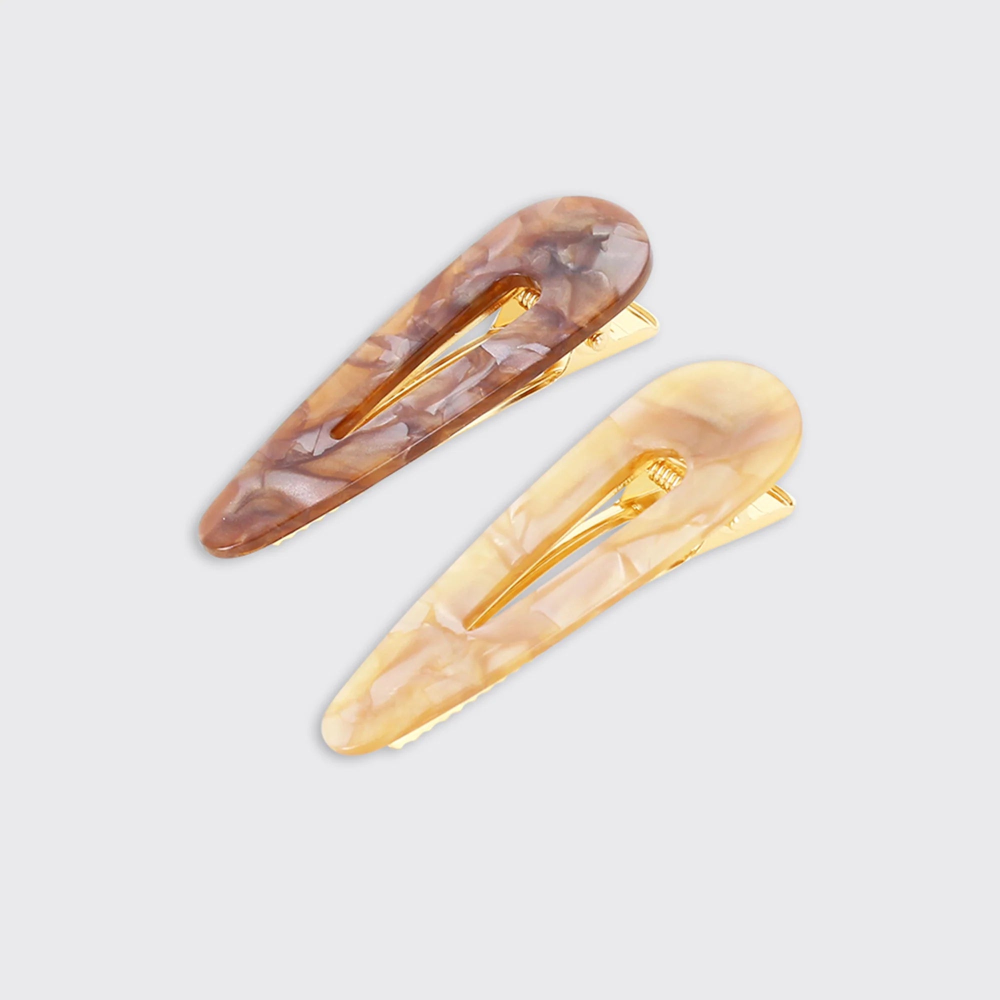 Millie Mae - Aura Set of 2 Hair Clips - Onyx/Natural