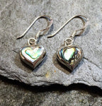 Blue Lily 925 - 10 MM HEART ABALONE/MOP EARRING
