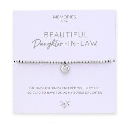 Memories By D&X `Beautiful Daughter-In-Law` Bracelet