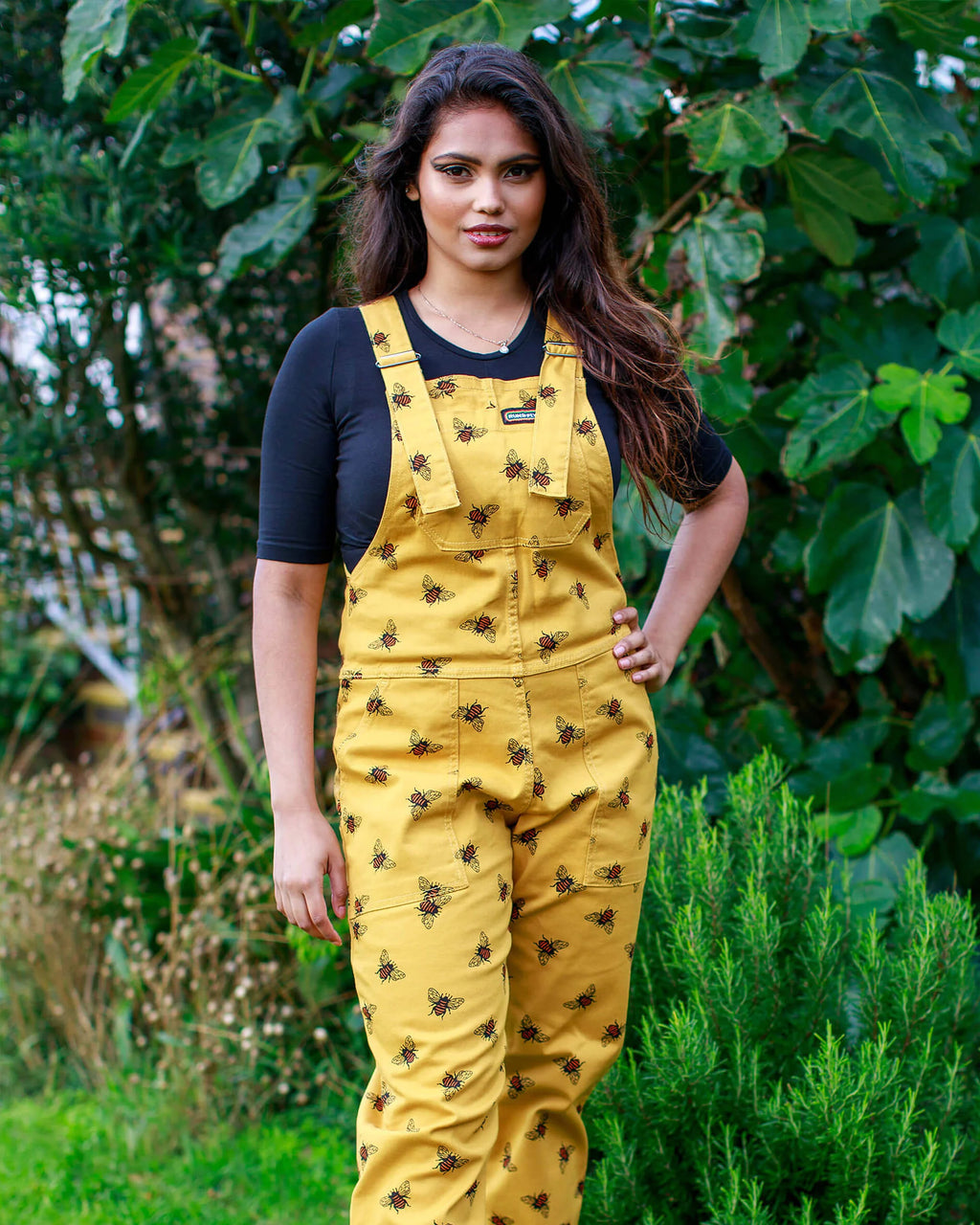 Run & Fly - Bees Knees Gold Twill Dungarees