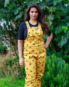 Run & Fly - Bees Knees Gold Twill Dungarees