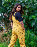 Run & Fly - Bees Knees Gold Twill Dungarees