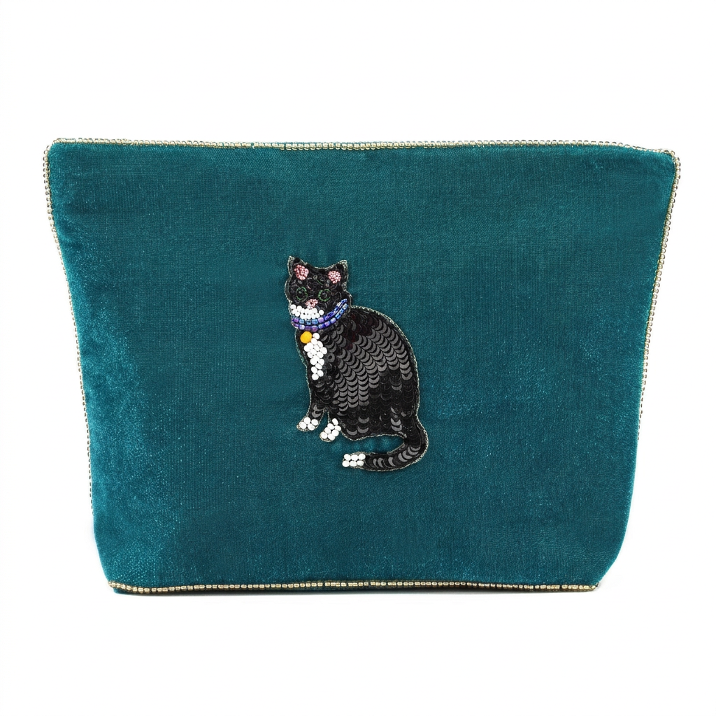 Black and White Cat pouch