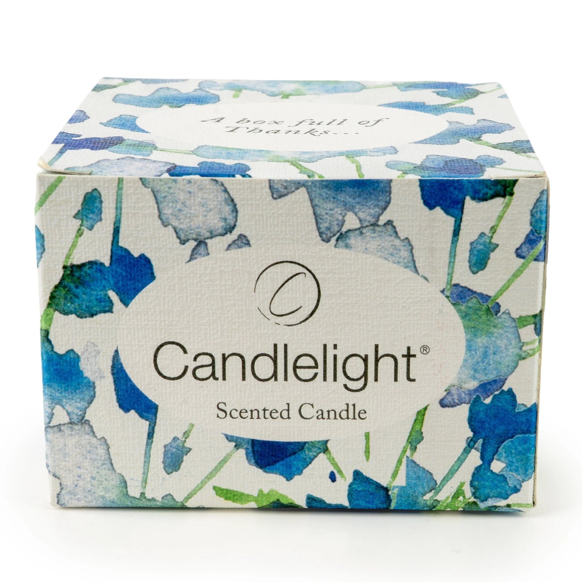 Candlelight - Candle Gift -  Thank You - Bluebell & Hydrangea