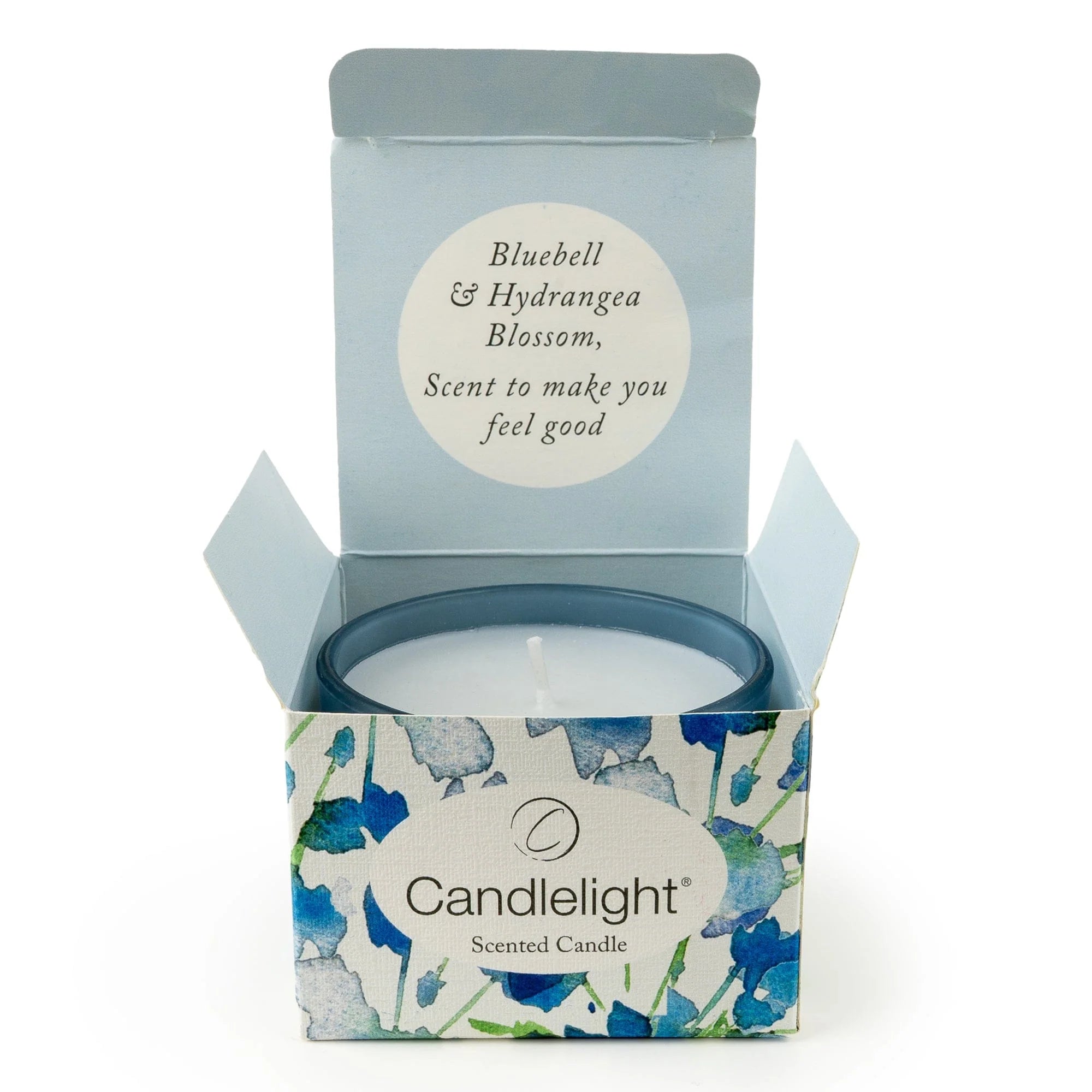 Candlelight - Candle Gift -  Thank You - Bluebell & Hydrangea