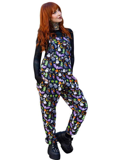 Halloween: Cauldron Cats Stretch Twill Dungarees