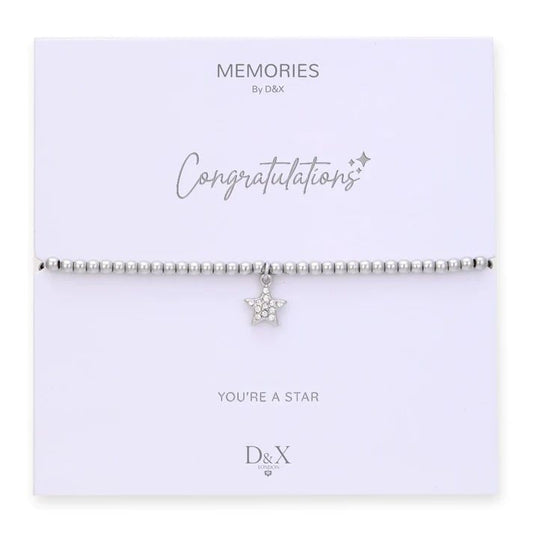 Memories By D&X `Congratulations` Bracelet