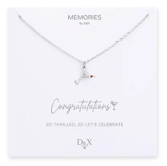 Memories By D&X `Congratulations` Necklace