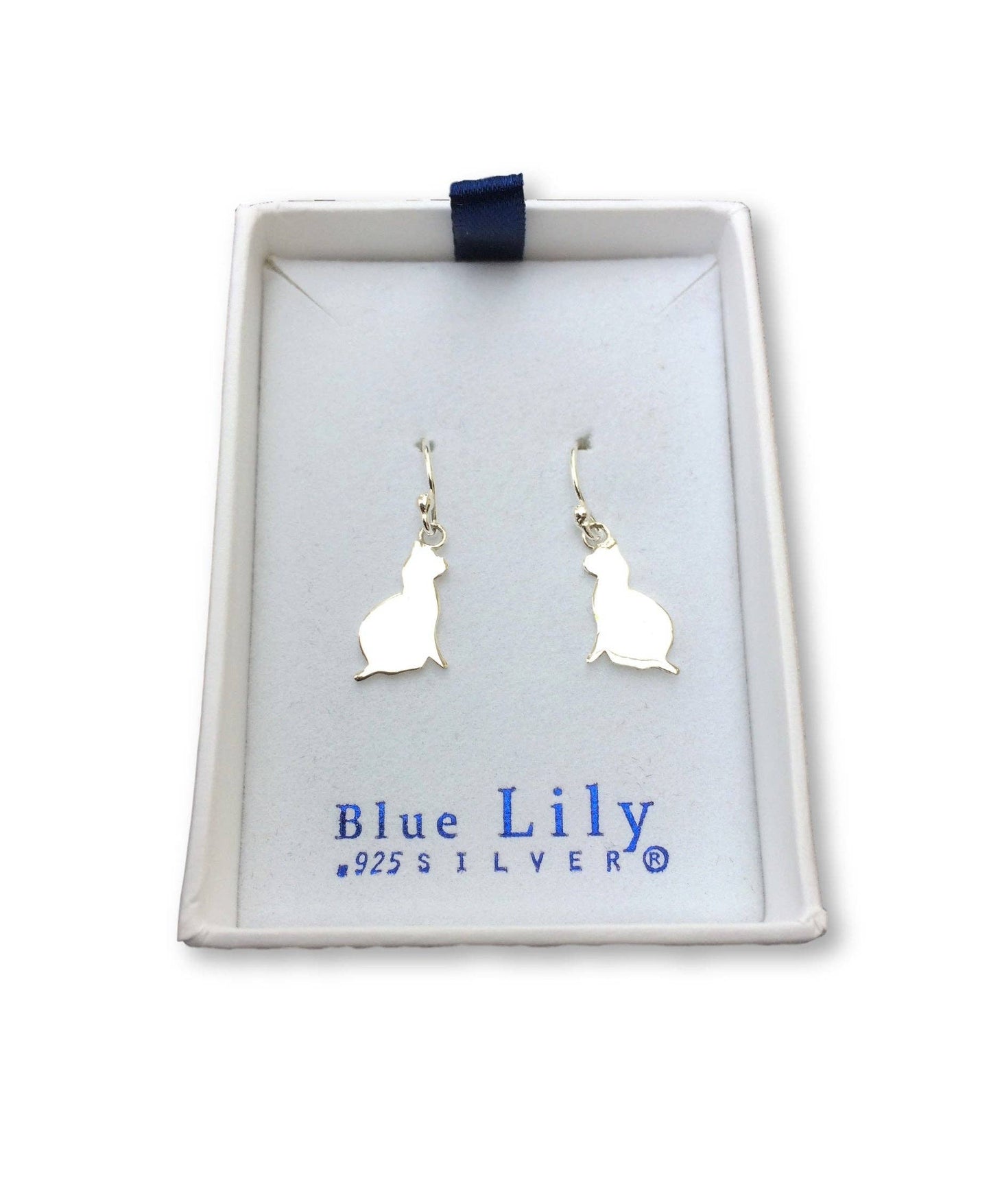 Blue Lily 925 - CAT SILHOUETTE EARRING