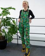 Rebel Romance Pond Birds Stretch Dungarees