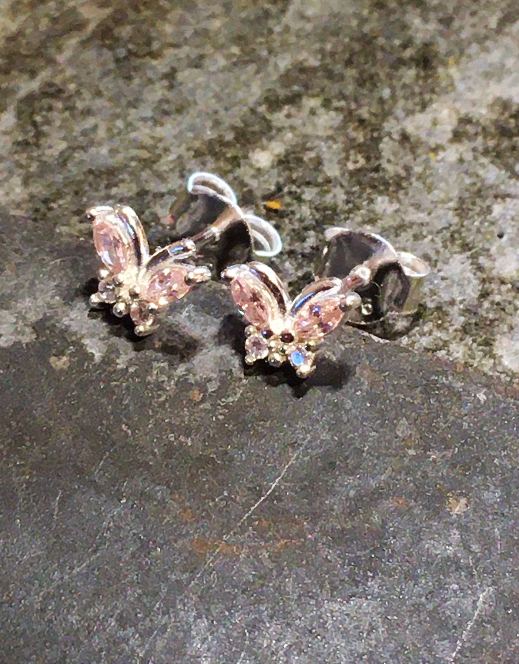 Blue Lily 925 - PINK CZ BUTTERFLY 6MM