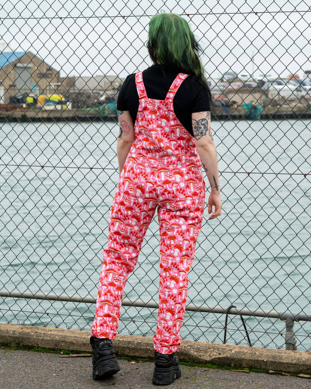 RR x Stacey McEvoy-Caunt Mushrooms Stretch Dungarees