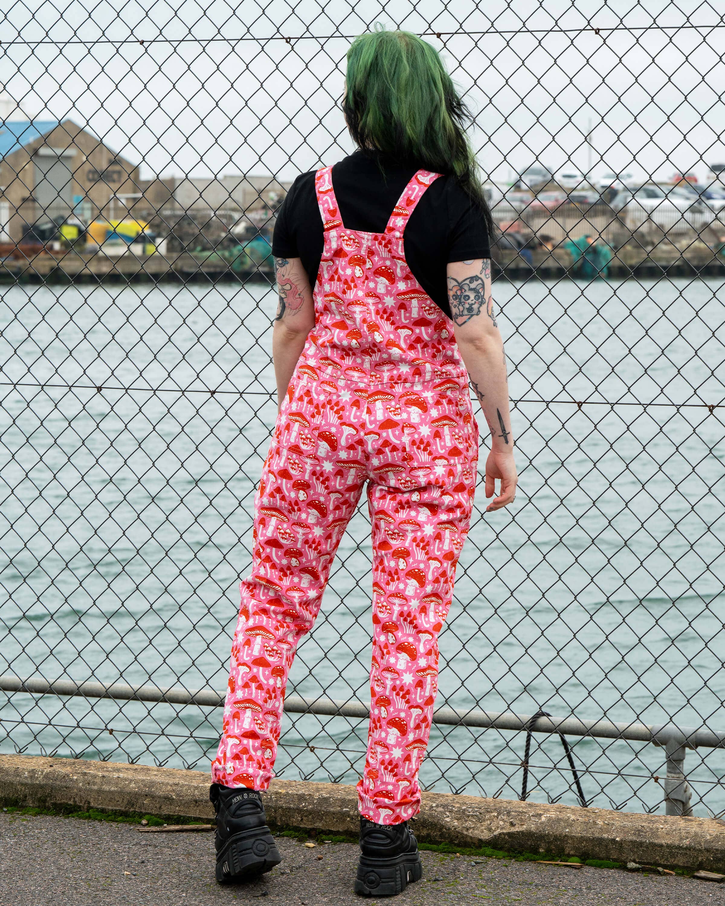 RR x Stacey McEvoy-Caunt Mushrooms Stretch Dungarees