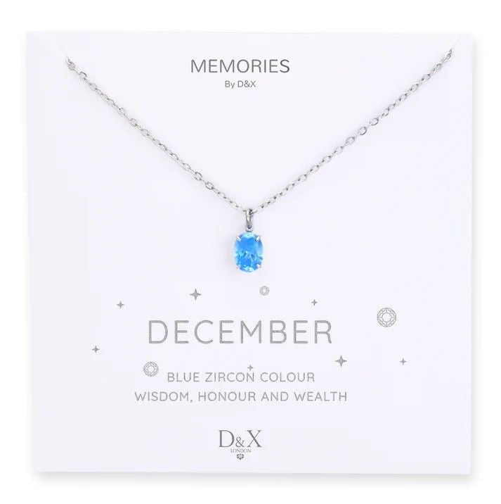 Memories By D&X `December` Birthstone Necklace