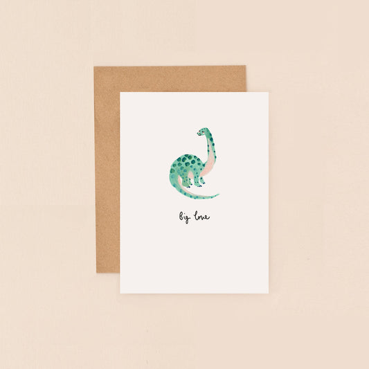 Dinosaur Big Love Mini Card