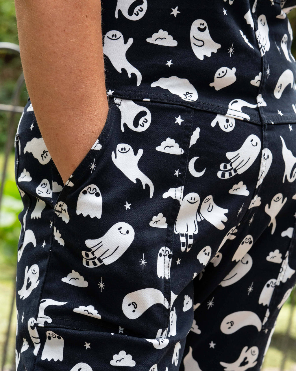 Rebel Romance x Yasmin Cousins Ghosties Stretch Dungarees