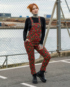 Rebel Romance Strawberry Field Stretch Dungarees