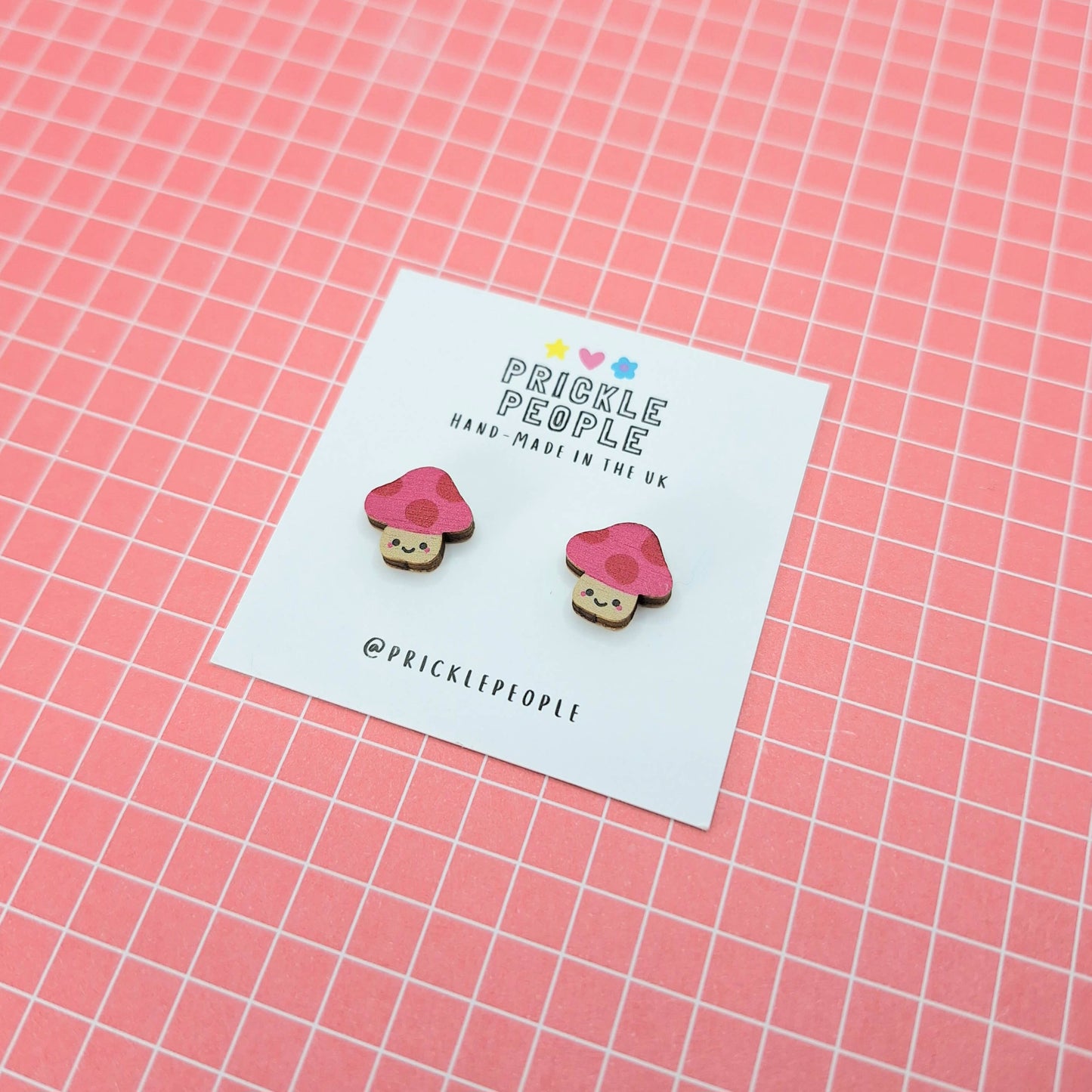 Prickle People - Mushroom Stud Earrings