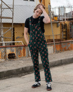 Run & Fly - Green Fox Stretch Corurory Dungarees