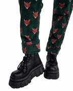 Run & Fly - Green Fox Stretch Corurory Dungarees