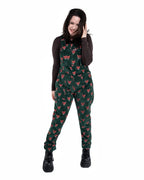 Run & Fly - Green Fox Stretch Corurory Dungarees