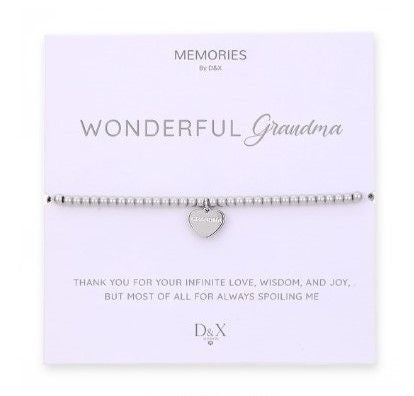 Memories By D&X `Wonderful Grandma` Bracelet