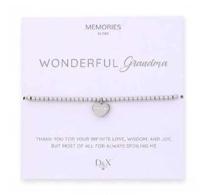 Memories By D&X `Wonderful Grandma` Bracelet