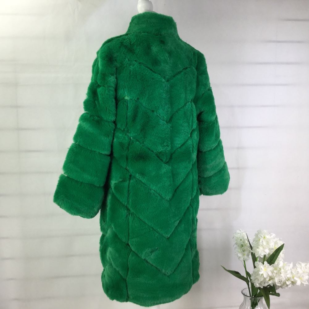 Green  - Luxury Bubble Faux Fur Coat