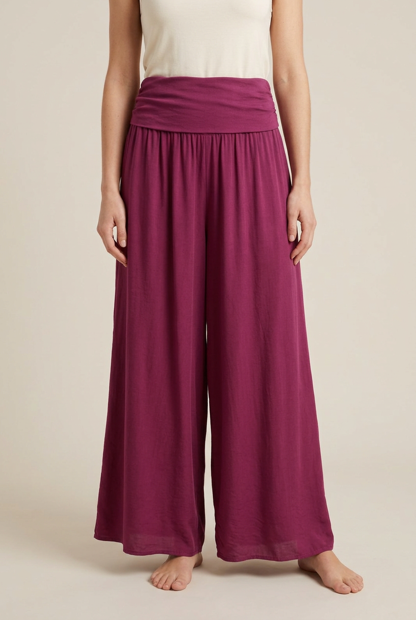 Harem pants worn by a model