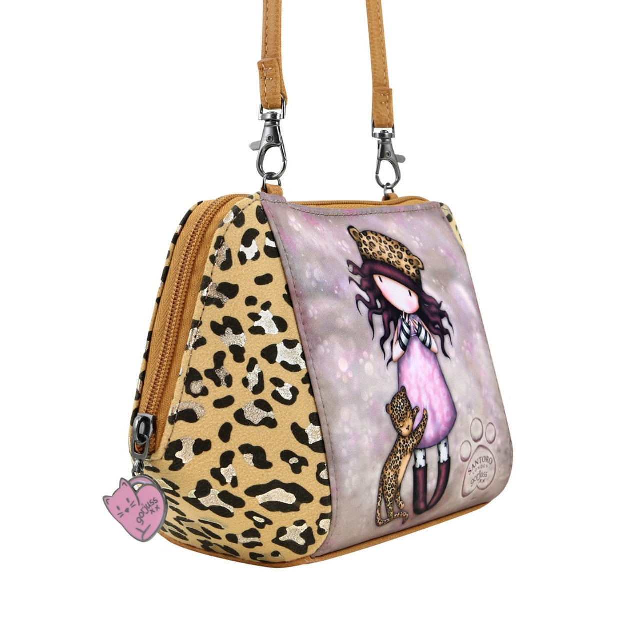 Santoro London - Gorjuss - Shoulder Bag - Purrrrrfect Love