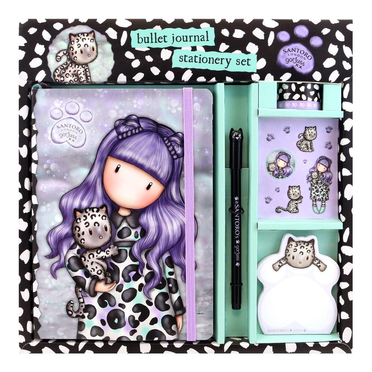 Santoro London - Gorjuss - Bullet Journal Set - Smitten Kitten