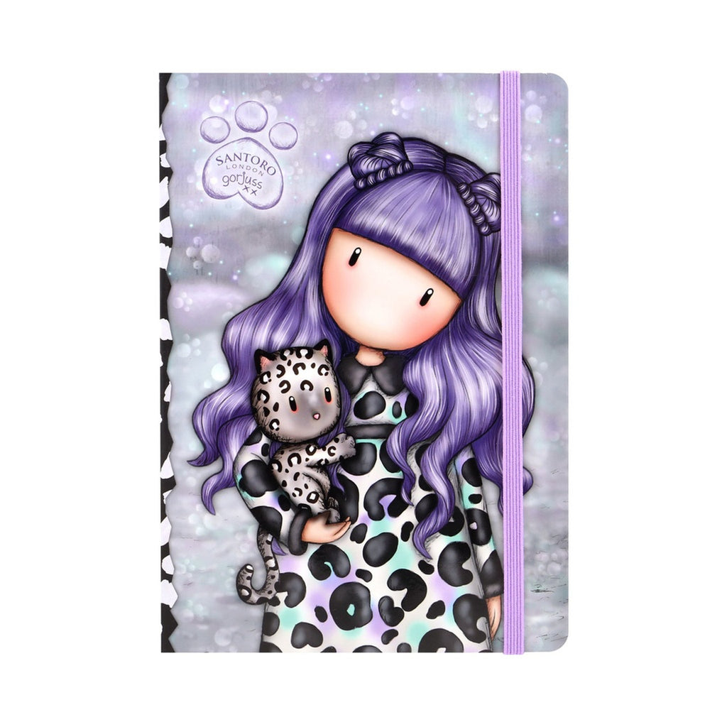 Santoro London Gorjuss Bullet Journal Set Smitten Kitten Lilac