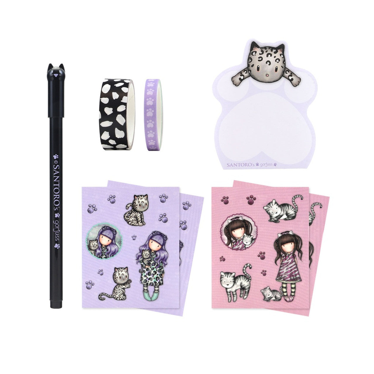 Santoro London - Gorjuss - Bullet Journal Set - Smitten Kitten