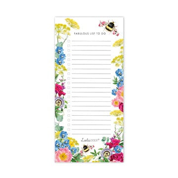 Bee Magnetic Shopping List Pad By Lola Design