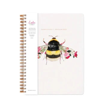 Bee Notebook Organiser By Lola Design