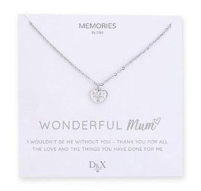 Memories By D&X  -`Wonderful Mum` Necklace