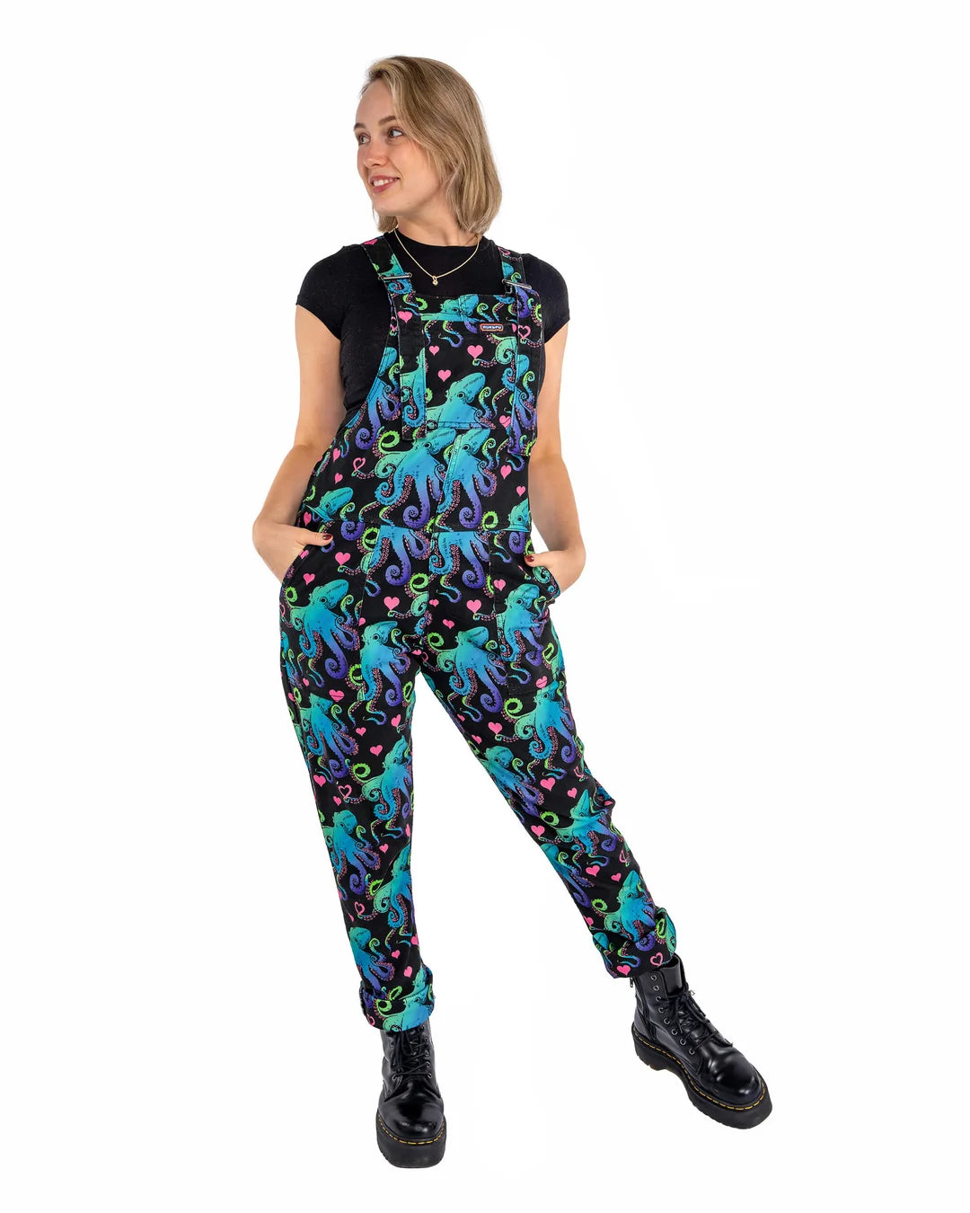 Octopus Love Stretch Twill Dungarees