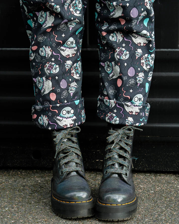 Rebel Romance x Katie Abey Pigeon Party Stretch Dungarees
