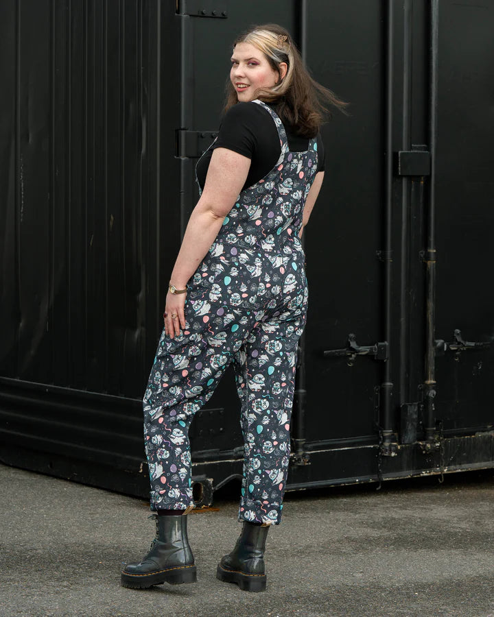 Rebel Romance x Katie Abey Pigeon Party Stretch Dungarees