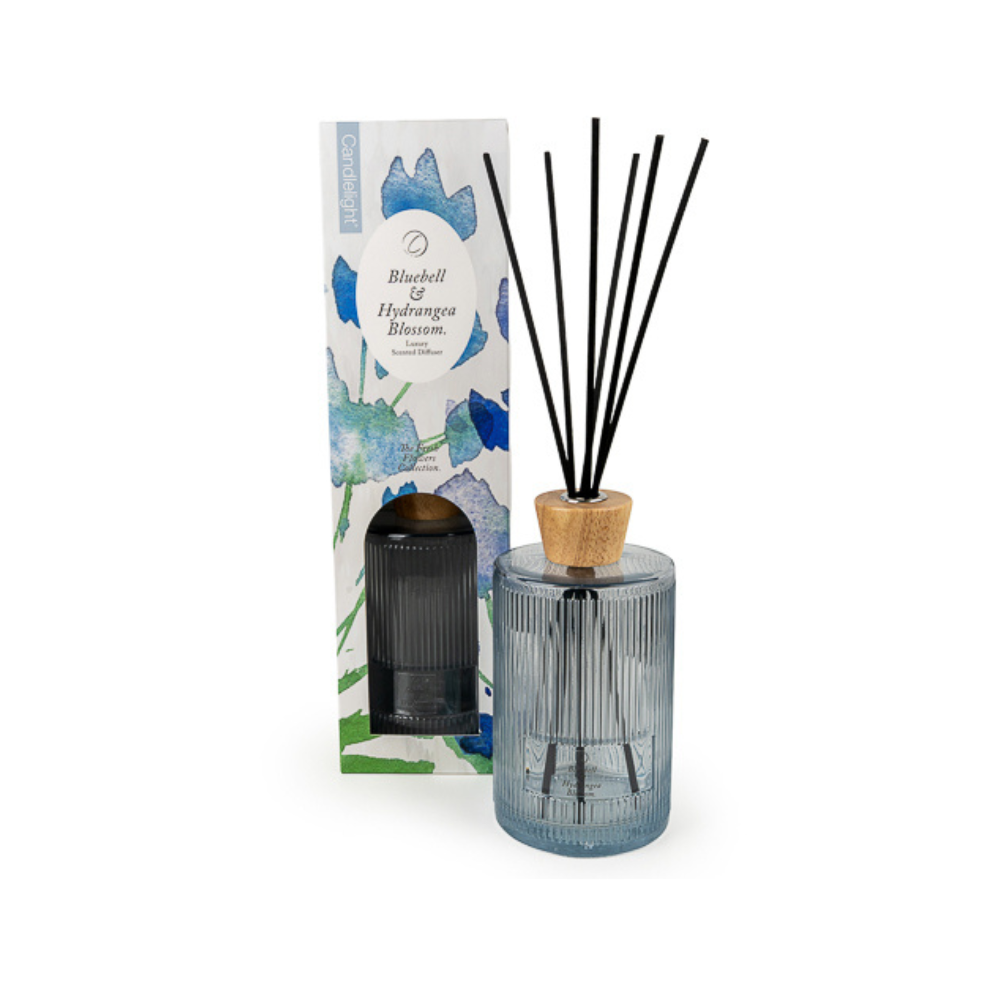 Candlelight Reed Diffuser 1 litre - Bluebell & Hydrangea Blossom