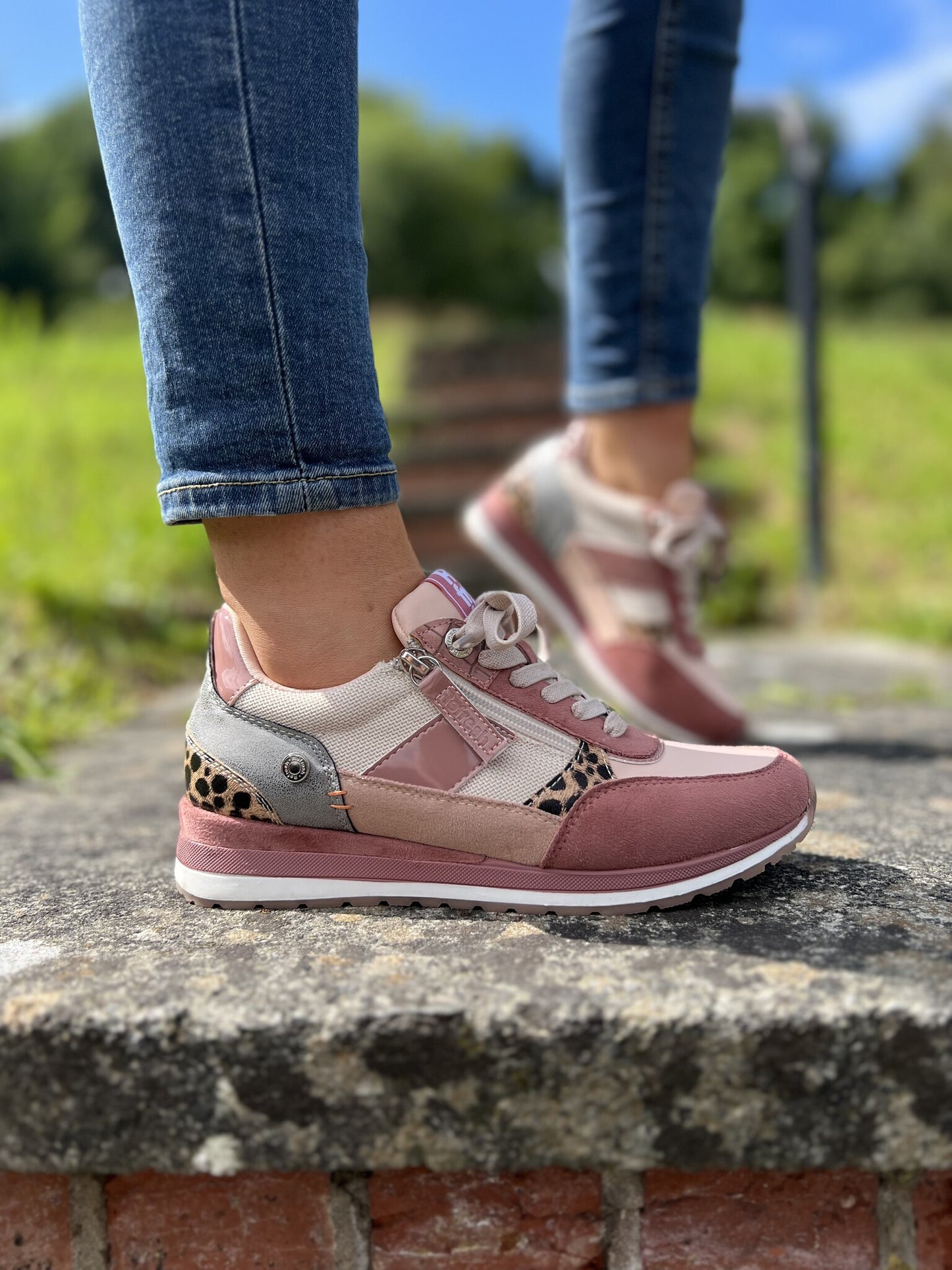 REFRESH  - WOMEN'S SNEAKERS - Z.Tex.Nude/Pink