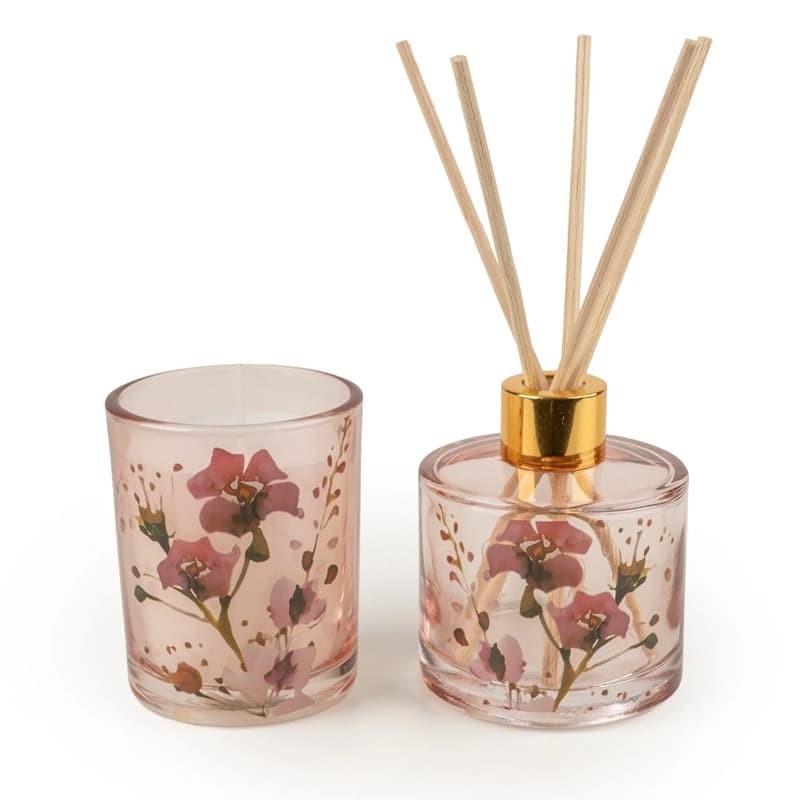 Candlelight - Agapanthus & Cherry Fruit Gift Set Scented Candle & Diffuser Gift Box
