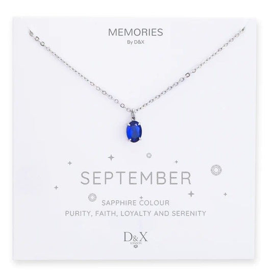 Memories By D&X `September` Birthstone Necklace