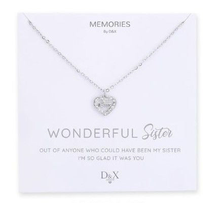 Memories By D&X `Wonderful Sister` Necklace