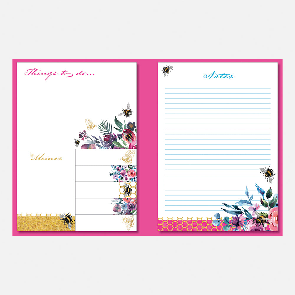 Gifted Stationery Queen Bee Sticky Notes Folder