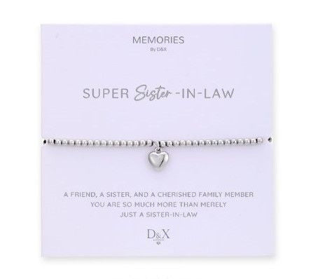 Memories By D&X `Super Sister-In-Law` Bracelet