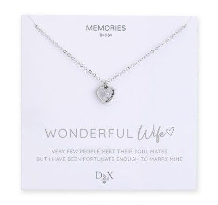 Memories By D&X `Wonderful Wife` Necklace
