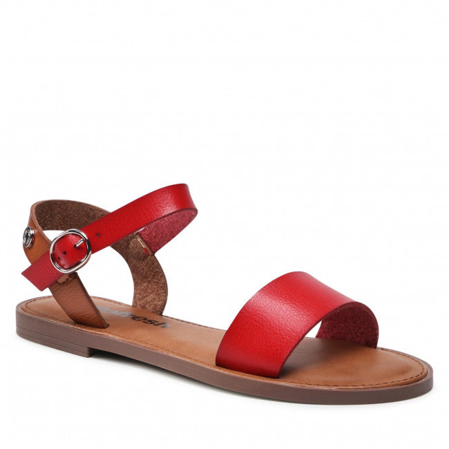 Refresh - Red Flat Sandals