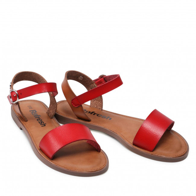 Refresh - Red Flat Sandals